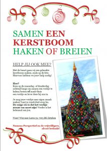 Samen een kerstboom haken of breien